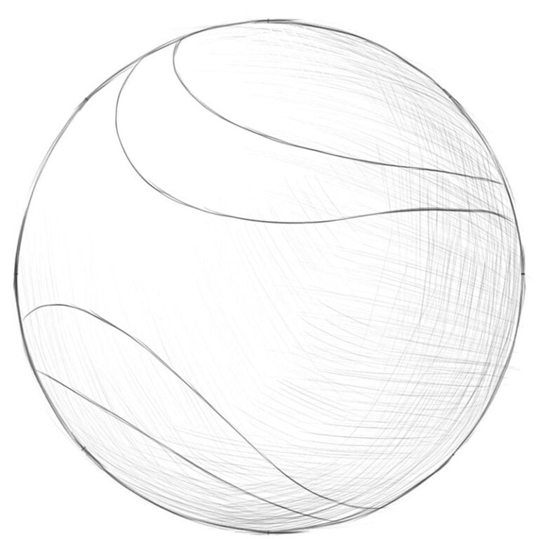 how to draw a dog ball