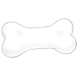how to draw a dog toy