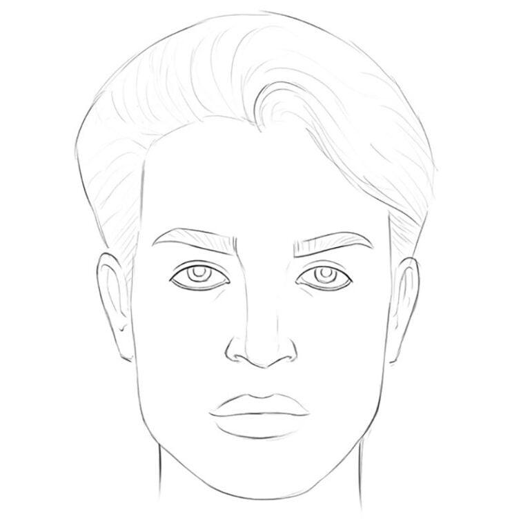 how to draw a face easy