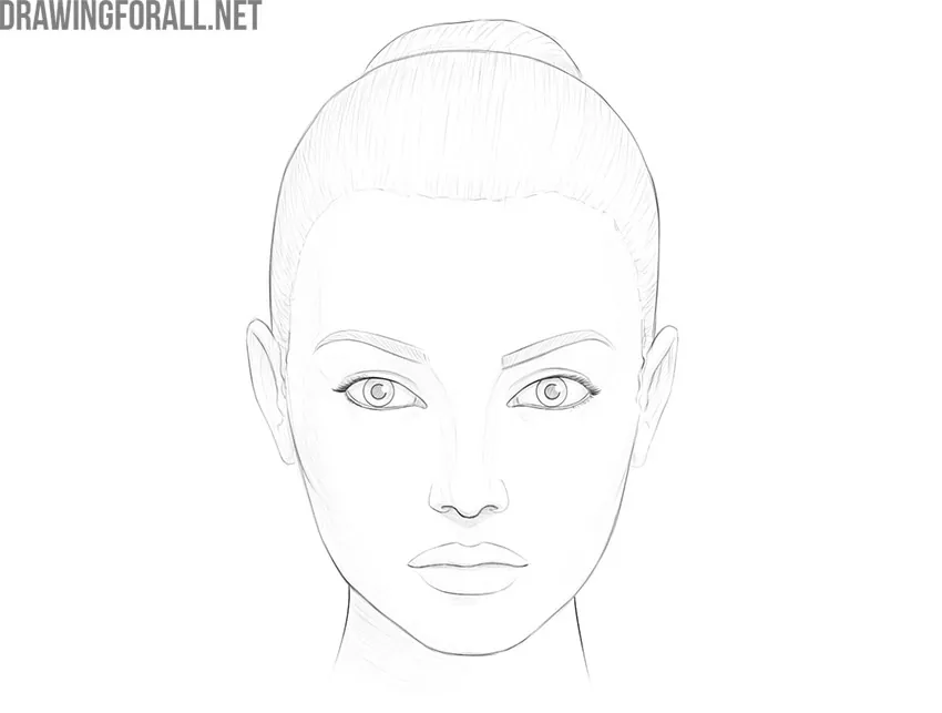 Cute Drawing Of A Woman S Face Outline Sketch Vector Women Face Drawing Women  Face Outline Women Face Sketch PNG and Vector with Transparent Background  for Free Download