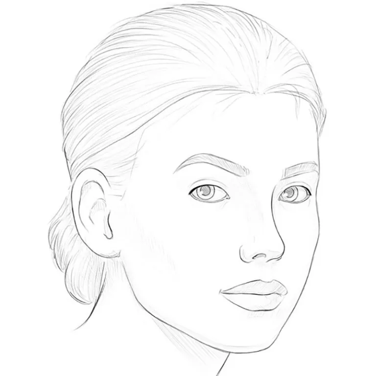 How to Draw a Female Face Step by Step