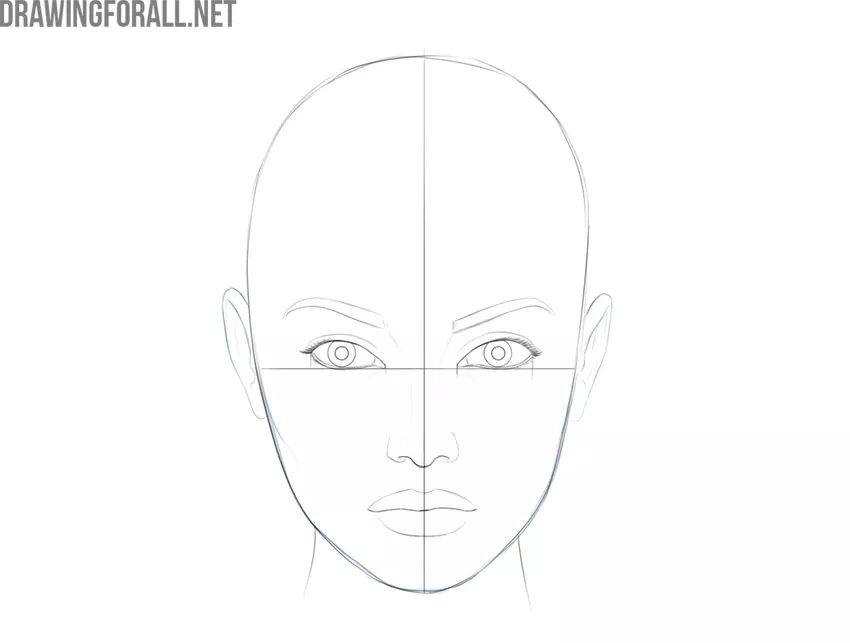 Female Face sketch Critique and advice is welcome   rlearntodraw