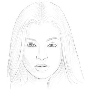 how to draw a girl face
