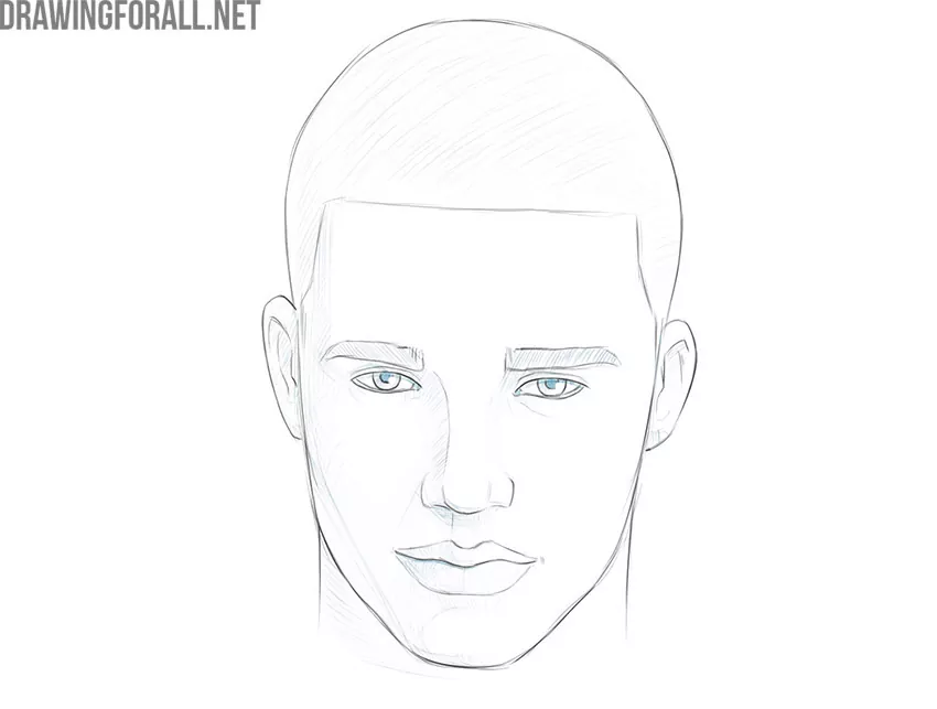 how to draw a human face easy
