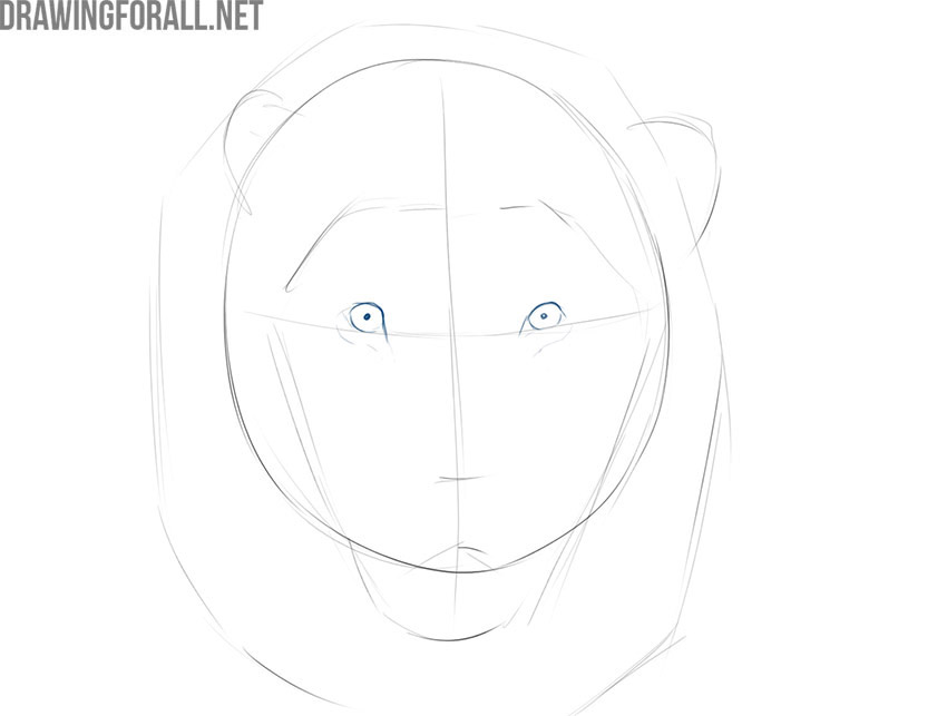 How to Draw a Lion Face