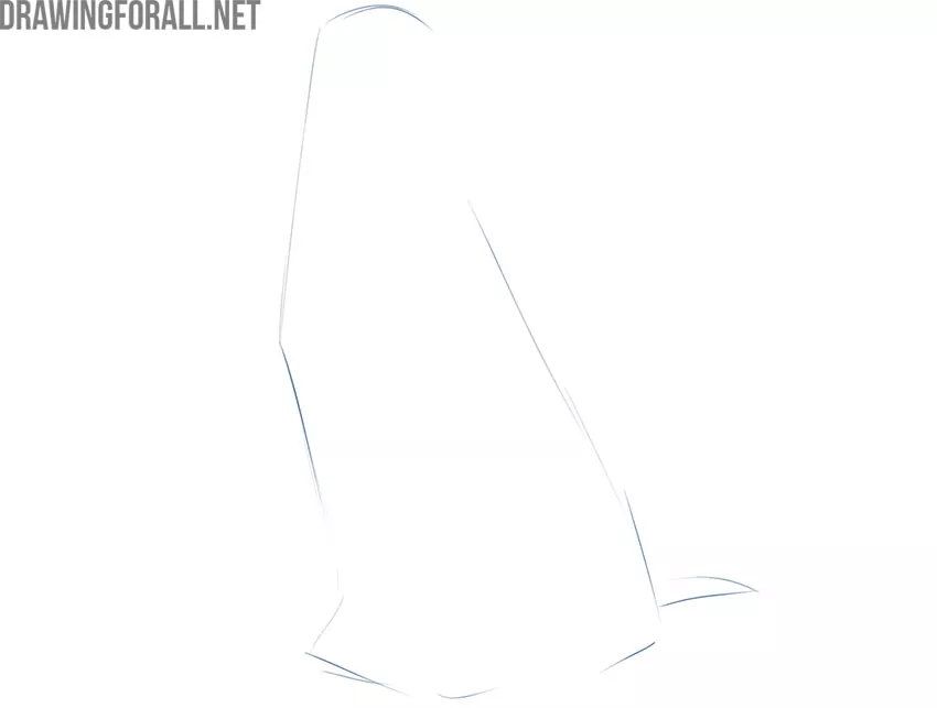 how to draw a realistic sitting dog