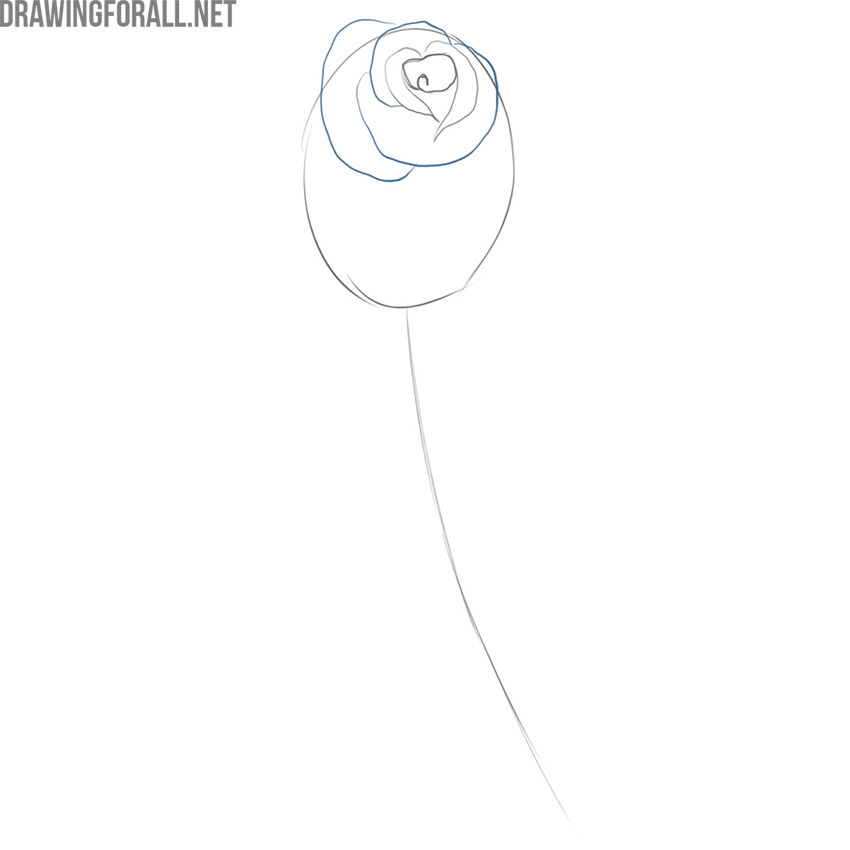 how to draw a rose easy and simple