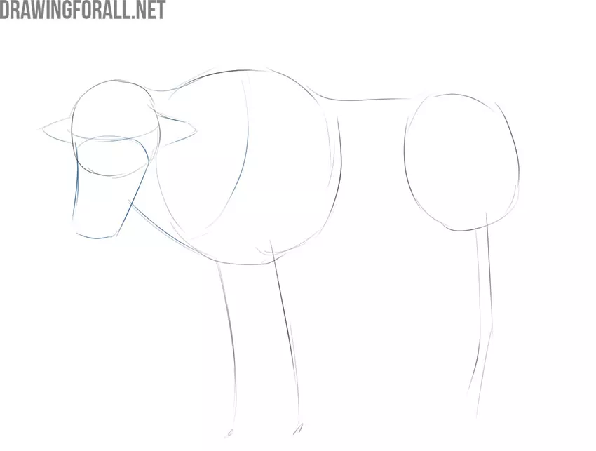 how to draw a yak