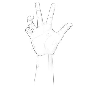 how to draw a zombie hand