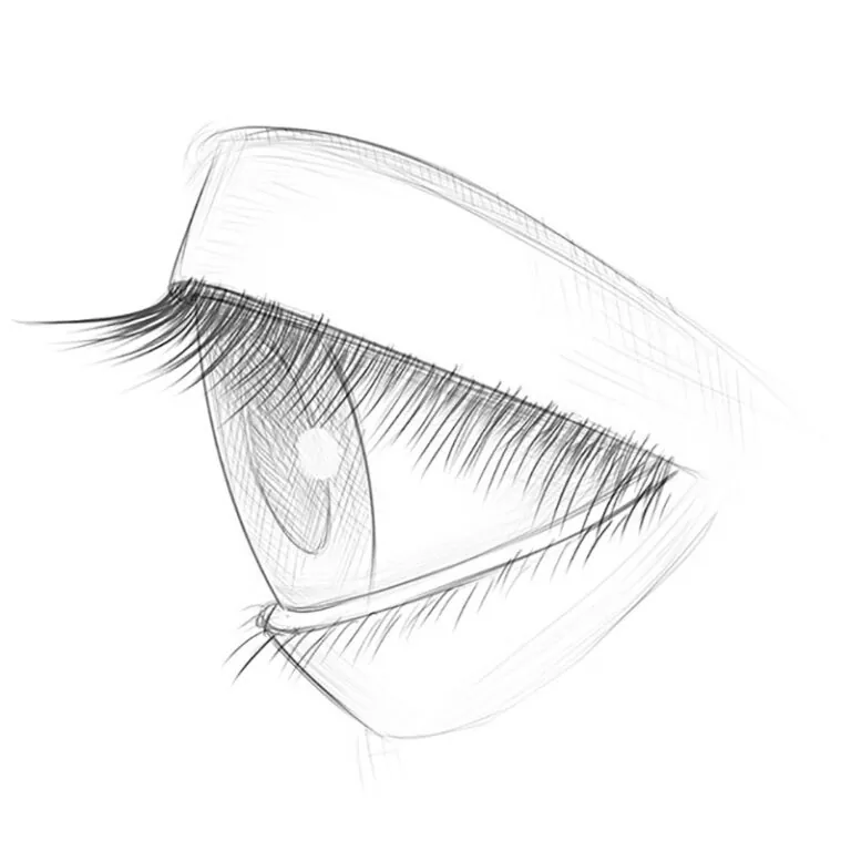 How to Draw an Eye from the Side