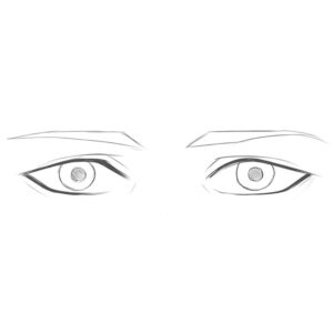 how to draw anime boy eyes