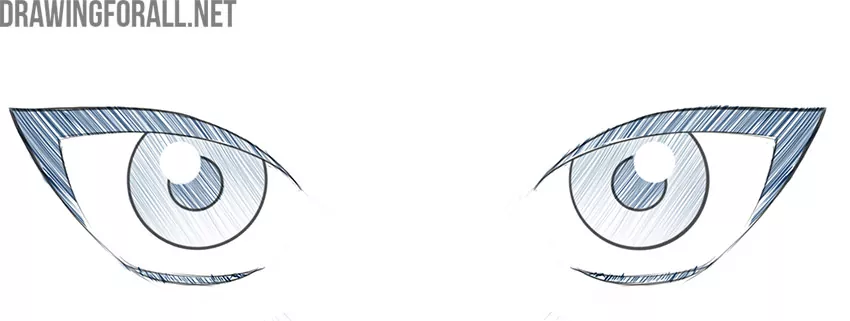 how to draw anime female eyes easy