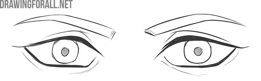 Anime Male Eyes Vector Clipart  Png Download Transparent Png  vhv