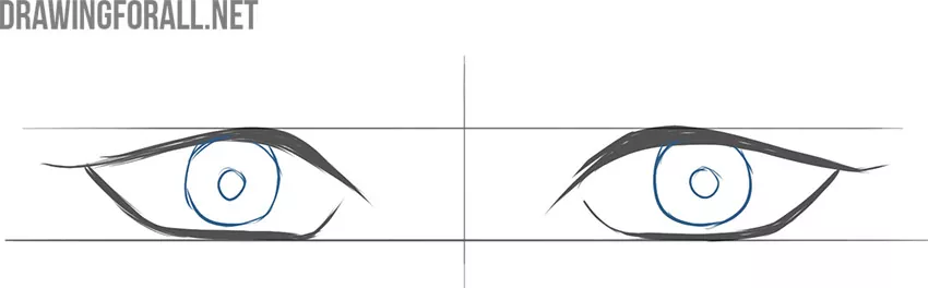 How to Draw Male Anime Eyes in 3 Ways - Slow Motion