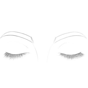 how to draw closed eyes