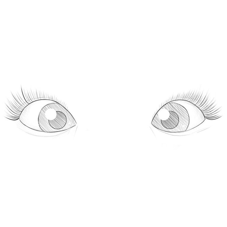 how to draw cute eyes