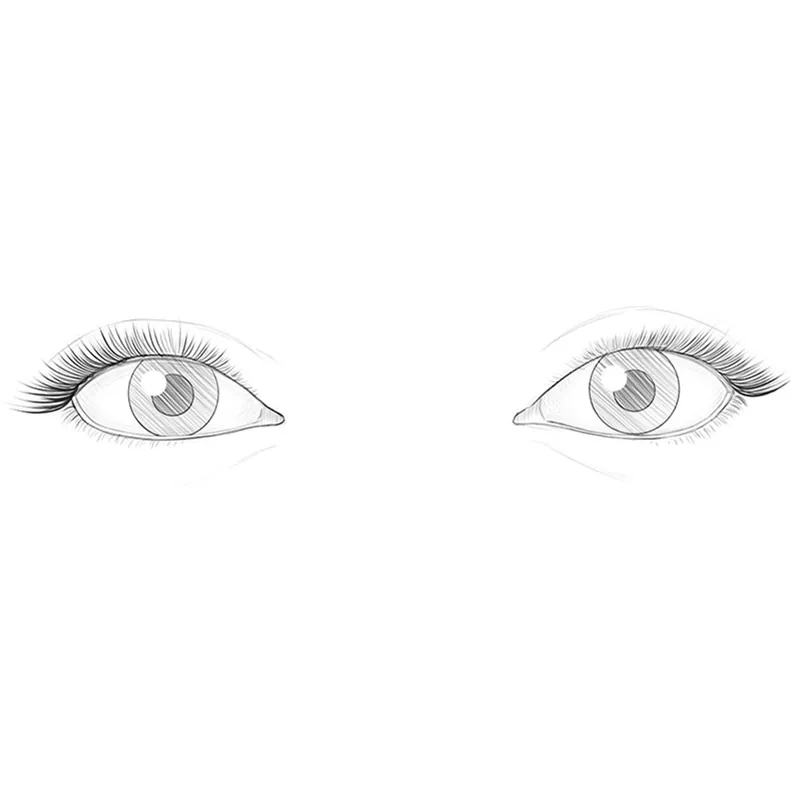 realistic female eye sketch