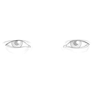 How to draw male eyes