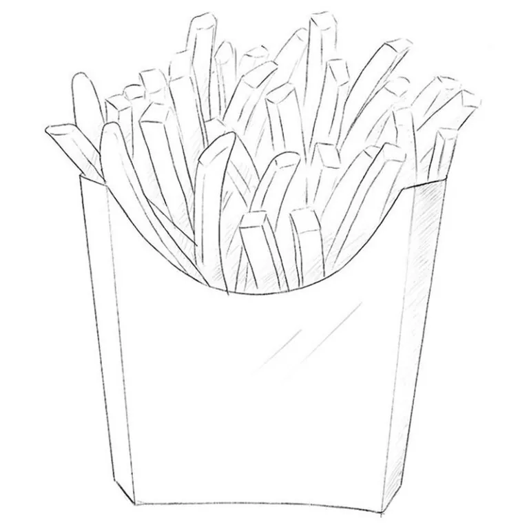 How to Draw French Fries