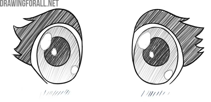 Finalize chibi eye outlines