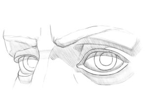 how to draw eyes from the 3 4 view featured image