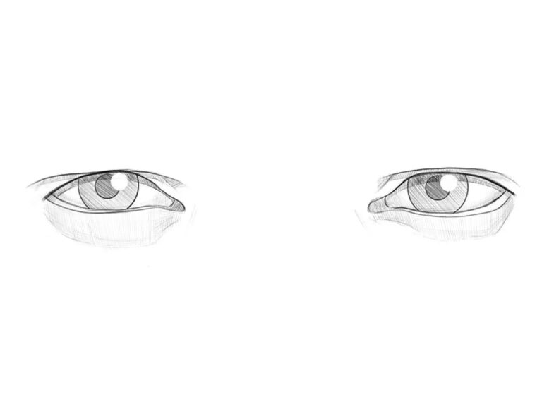 How to Draw Male Eyes - Drawingforall.net