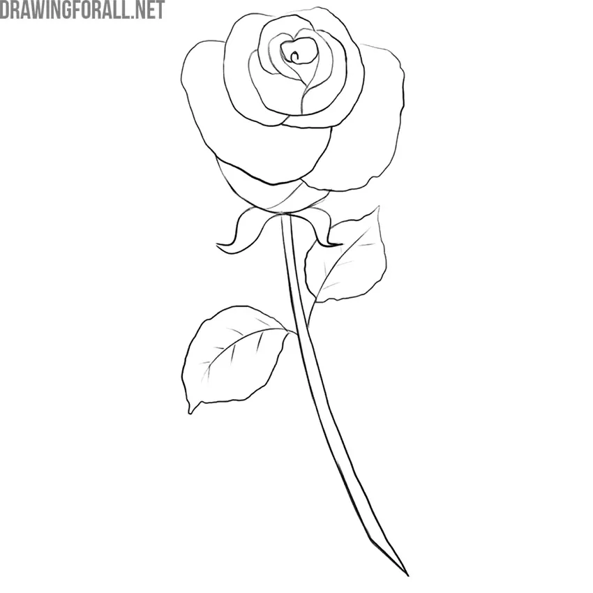 Clean, trace, and polish the rose