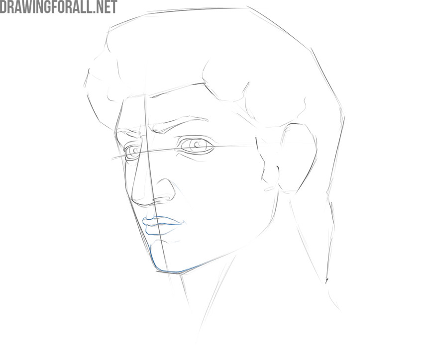How to draw a portrait step by step