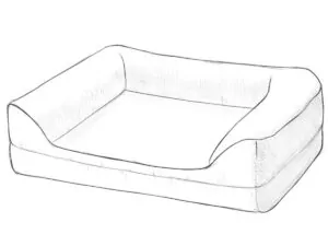 how to draw a dog bed featured image