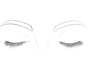 how to draw closed eyes featured image