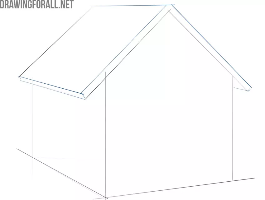 Complete the roof shape