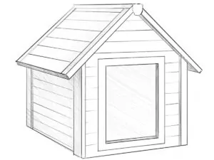 how to draw a dog house featured image