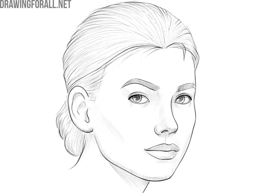 Check and finalize the female portrait