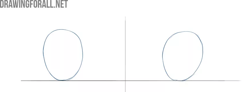 Draw the irises of the anime girl eyes