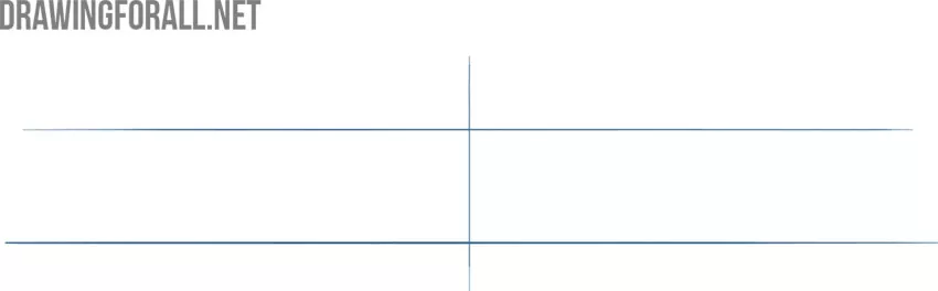 Sketch the vertical and horizontal guidelines