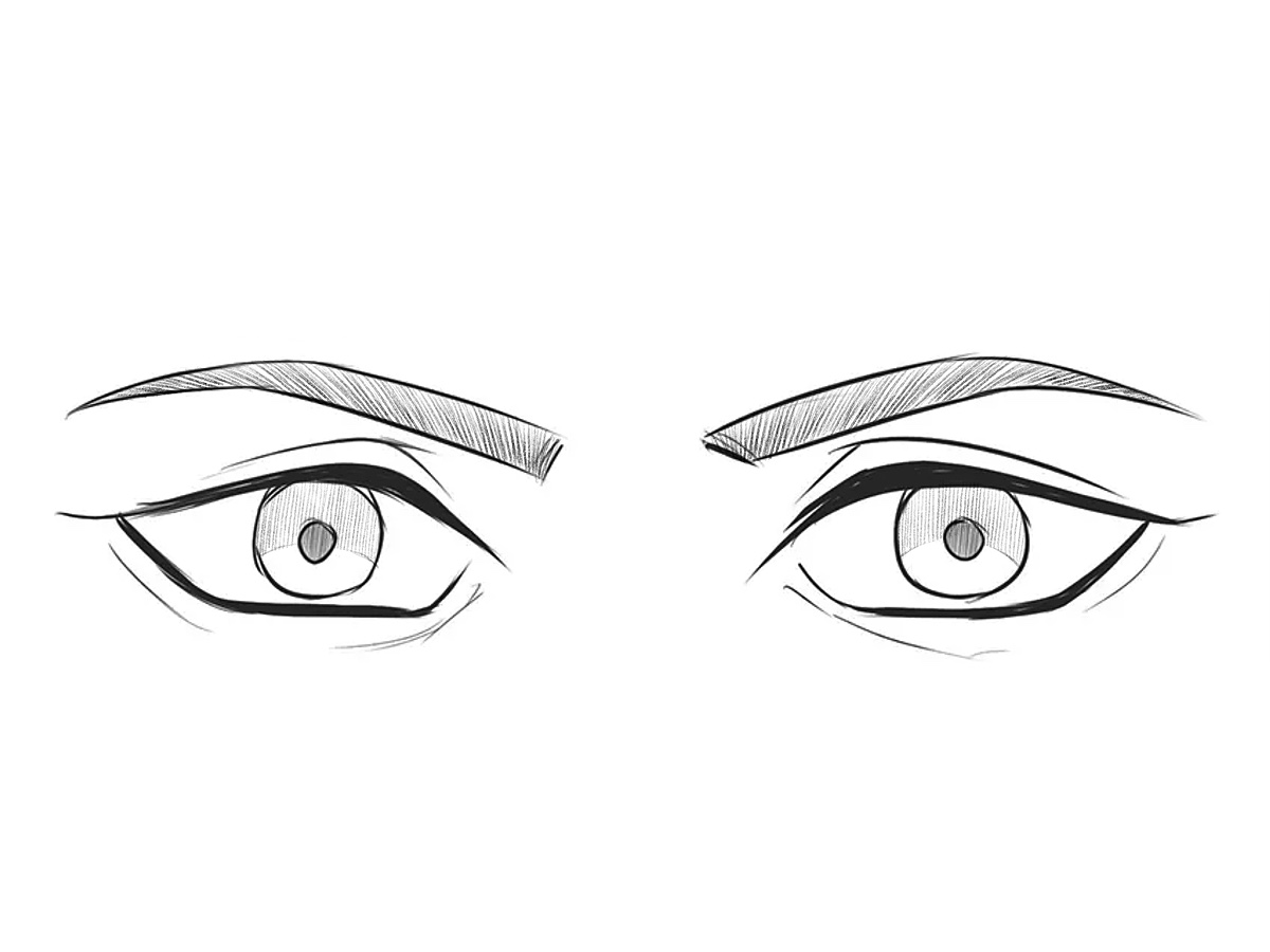 how to draw anime male eyes featured image