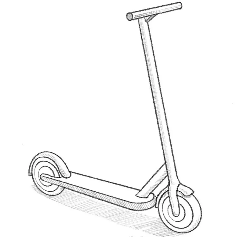 Scooter drawing tutorial