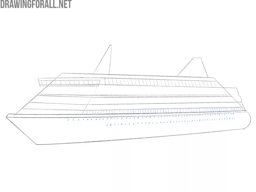 easy ship drawing for kids