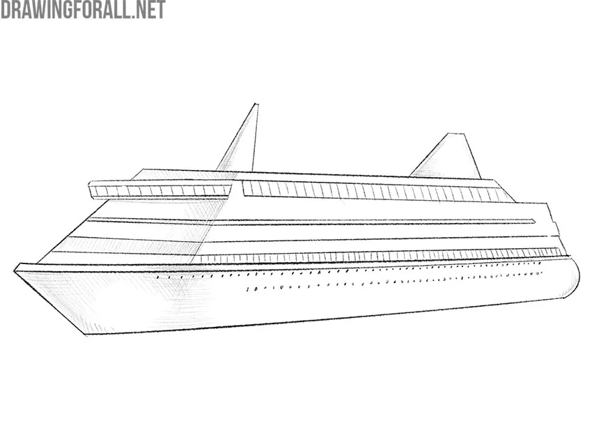 passenger ship drawing