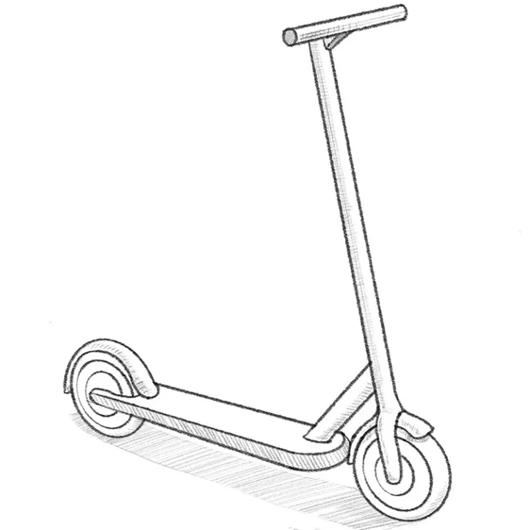 How to Draw a Scooter