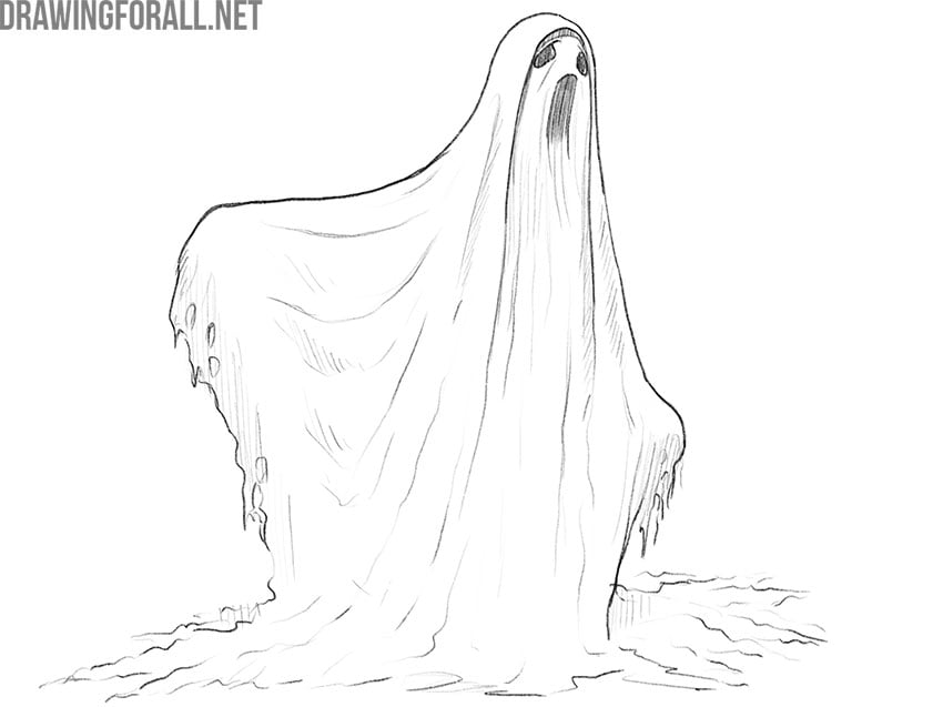 ghost drawing tutorial final result