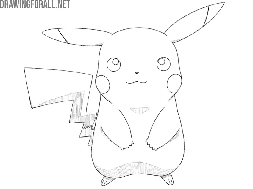 pokemon drawing tutorial final result