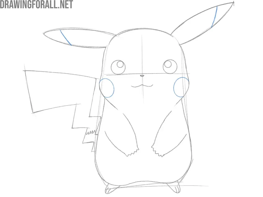 Detail the Cheeks and Ears