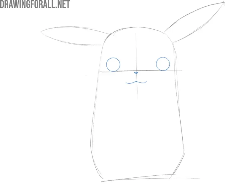 Draw the Pokémon’s Eyes and Mouth