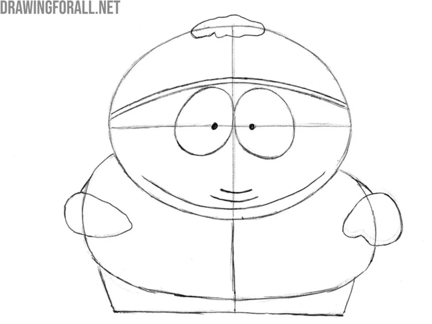 Sketch the small curved mittens