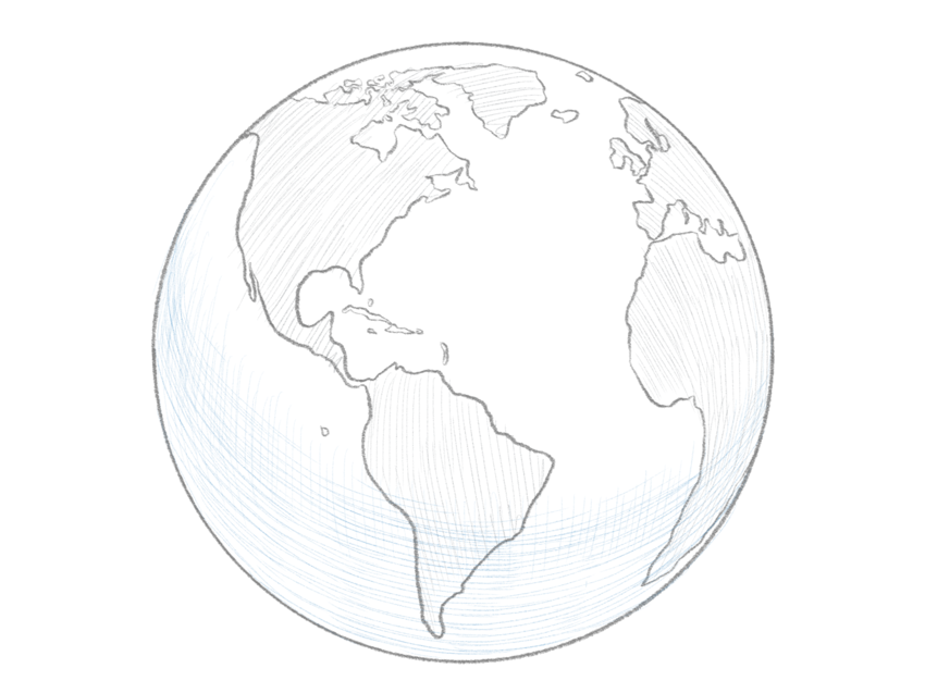 Draw shadows on the Earth