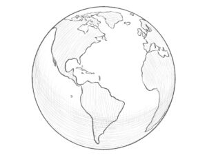 how to draw the earth featured image
