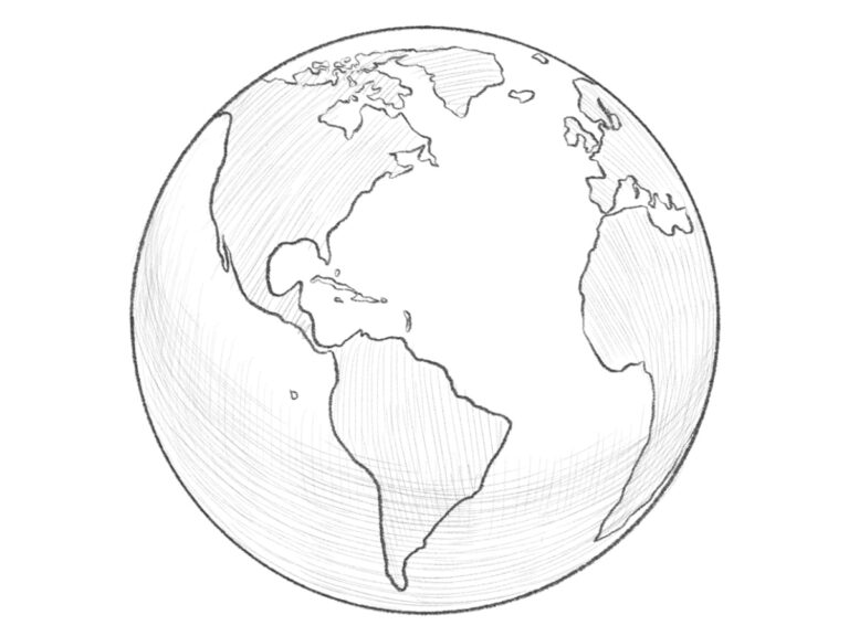 how to draw the earth featured image