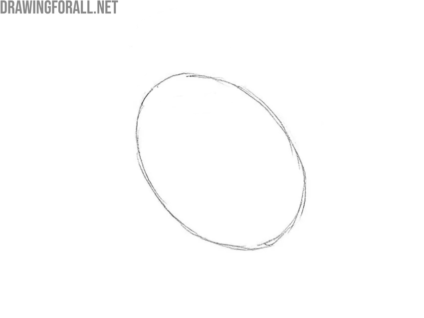 Sketch the bird’s body