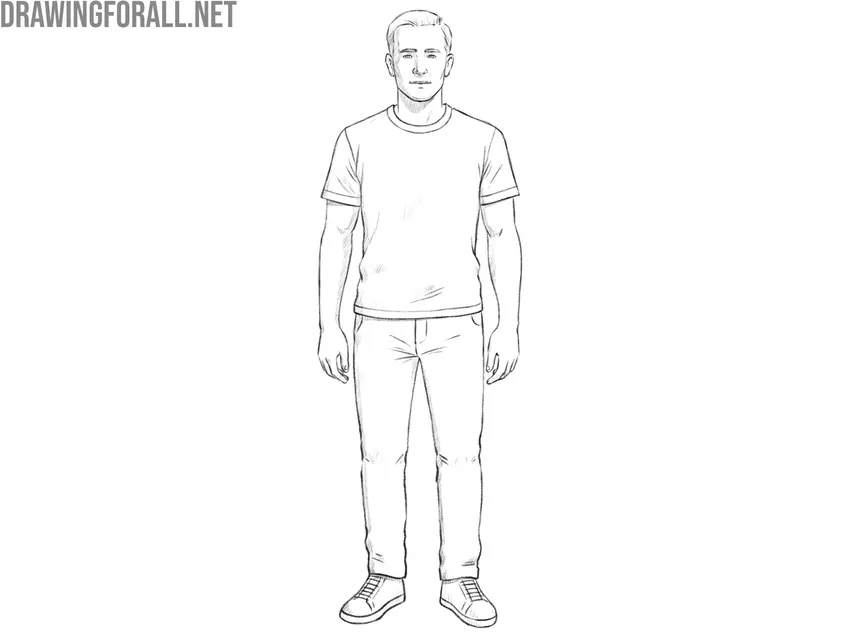 Review and finalize the person drawing